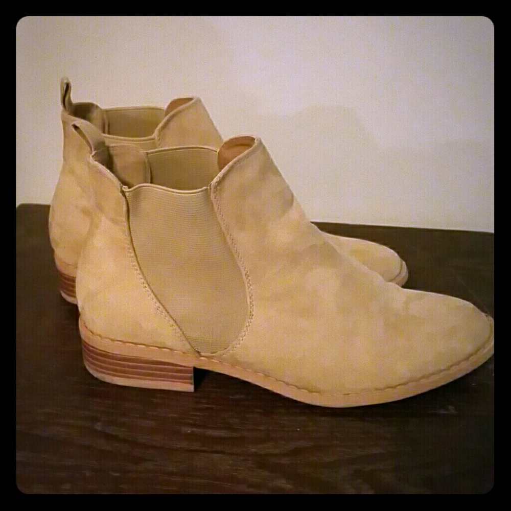 Tan booties